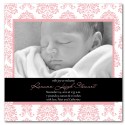 Damask with White Background - Pink