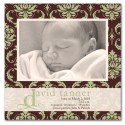 Brown and Green Damask