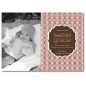 Pink and Brown Damask