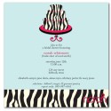 Zebra Cake Invite