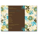 Blue Peacock Invitation
