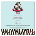 Zebra Cake Invite
