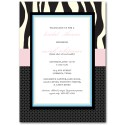 Zebra Print and Polka Dots Invite