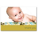 Baby Face Peacock - fold-over card
