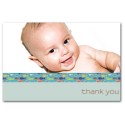 Baby Face Peacock - fold-over card