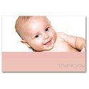 Baby Face Pink Polka - fold-over card