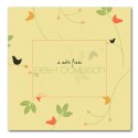 Birds and Berries Large - flat card