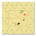 Birds and Berries Small Notecard - flat card