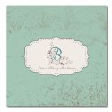 Distressed Initials- flat card