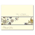 Bottom Lines Floral Paisley Design - fold-over card