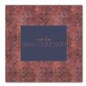 Distressed Polka Dots Pink Notecard - flat card