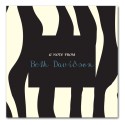 Zebra Print Notecard - flat card